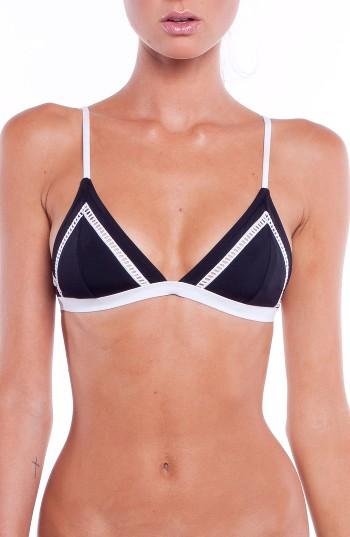 Women's Rhythm Pipeline Bikini Top - Black