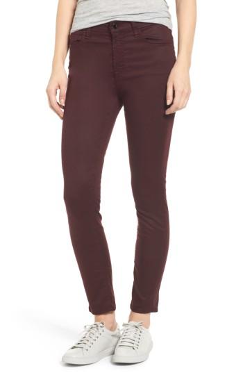 Women's Jen7 Sateen Skinny Ankle Jeans - Purple