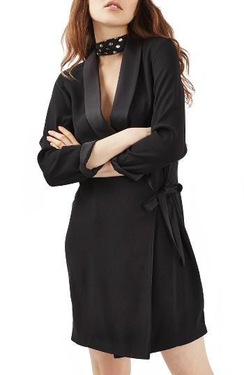 Women's Topshop Wrap Blazer Dress