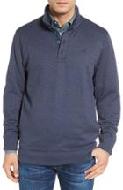 Men's Travis Mathew 'wall' Mock Neck Pullover - Blue