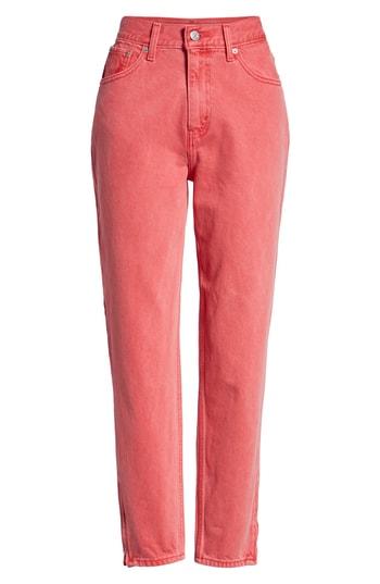 Women's Levi's High Waist Ankle Mom Jeans - Red