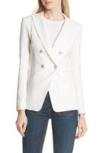 Women's Veronica Beard Apollo Pinstripe Jacket - Ivory