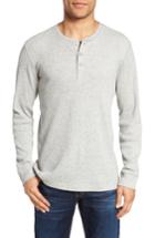 Men's Nordstrom Men's Shop Waffle Knit Thermal Henley - Grey