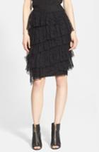 Women's Burberry London Tiered Chantilly Lace Skirt