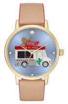 Women's Kate Spade New York Metro Grand Taco Truck Leather Strap Watch, 38mm