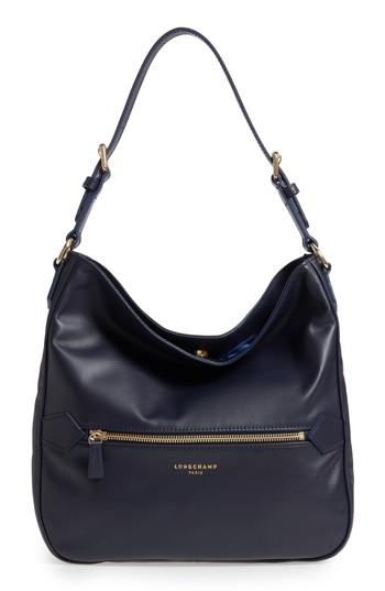 Longchamp 2.0 Leather Hobo - Beige