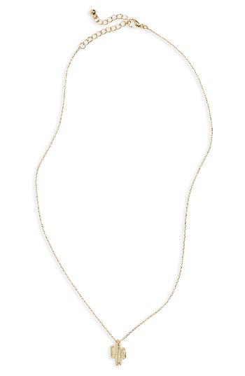 Women's Girly Cactus Charm Necklace
