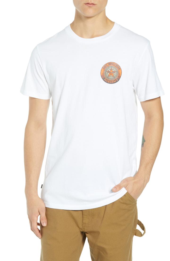 Men's Obey Dissent Superior T-shirt, Size - White