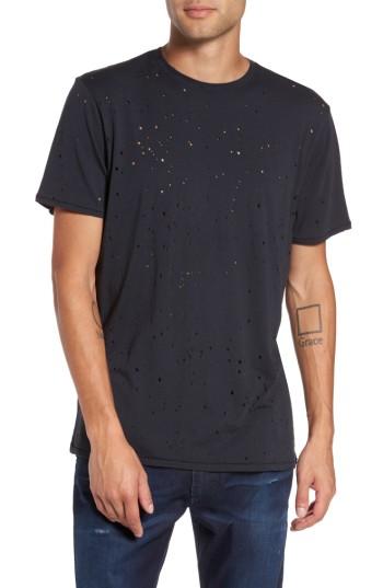 Men's The Rail Destroyed Short Sleeve T-shirt - Black