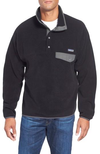 Men's Patagonia Synchilla Snap-t Fleece Pullover - Black