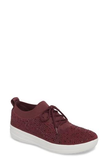 Women's Fitflop Uberknit(tm) F-sporty Sneaker M - Purple