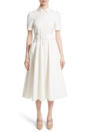 Women's Co Linen & Cotton Shirtdress - Ivory