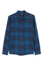 Men's Hurley Kurt Plaid Flannel Shirt, Size - Blue