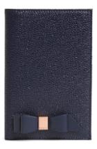 Ted Baker London Peyten Bow Leather Passport Holder - Blue
