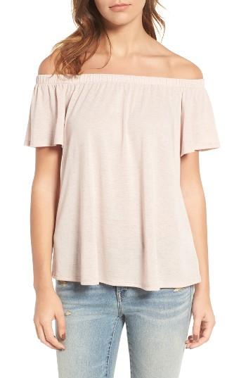 Women's Hinge Off The Shoulder Top - Pink