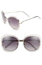 Women's Chloe Carlina 60mm Gradient Les Sunglasses - Gold/ Light Grey