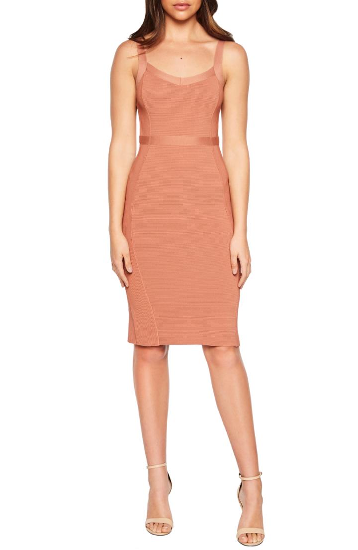 Women's Bardot Katy Mixed Stitch Sweater Dress - Pink