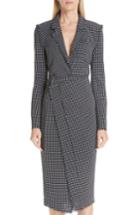 Women's Jason Wu Wool Check Jacket - Black