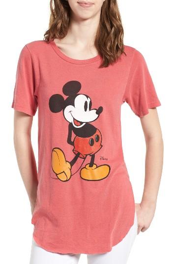 Women's Junk Food Mickey Mouse Long Tee