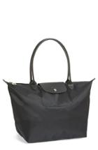 Longchamp 'large Le Pliage Neo' Nylon Tote - Black