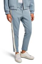 Men's Topman Slim Fit Track Pants 32 - Blue