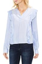 Women's Two By Vince Camuto Mix Stripe Ruffle Top - Blue