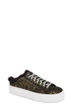 Women's P448 Clara Faux Fur Trim Slip-on Sneaker -5.5us / 36eu - Metallic