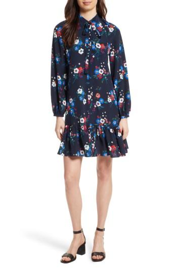 Women's Tory Burch Gabrielle Floral Silk Shirtdress
