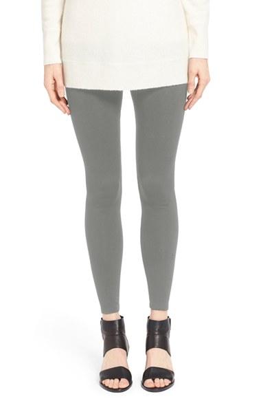 Women's Eileen Fisher Tencel Fleece Ankle Leggings - Grey