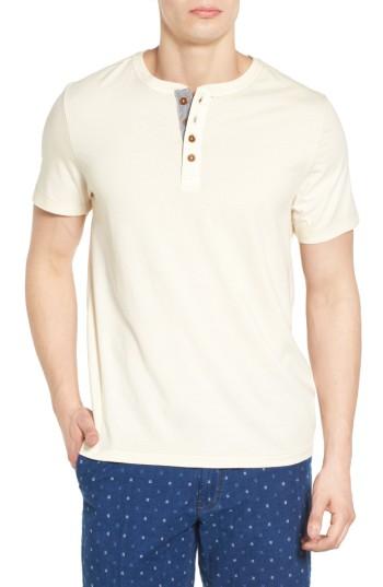 Men's Jeremiah Edmund Pigment Jersey Henley - Beige