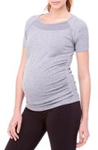 Women's Ingrid & Isabel Active Ruched Maternity Top - Grey