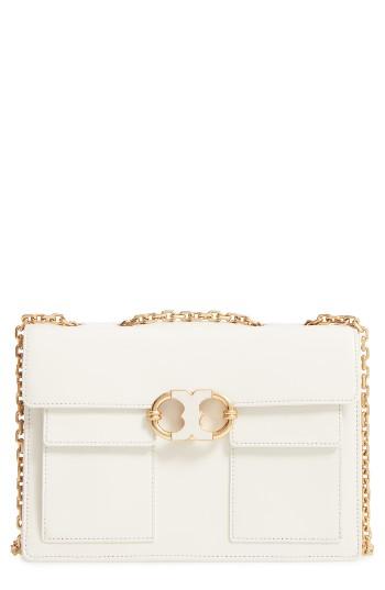 Tory Burch Gemini Link Leather Shoulder Bag -