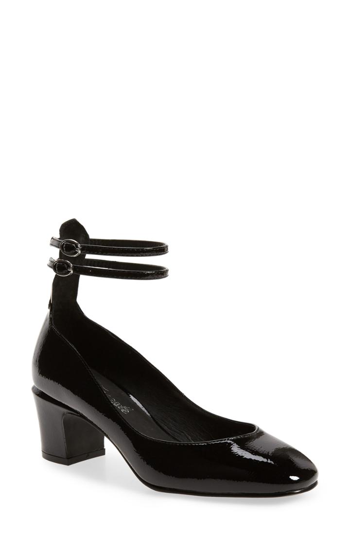 Women's Free People Lana Ankle Strap Pump Us / 41eu - Black