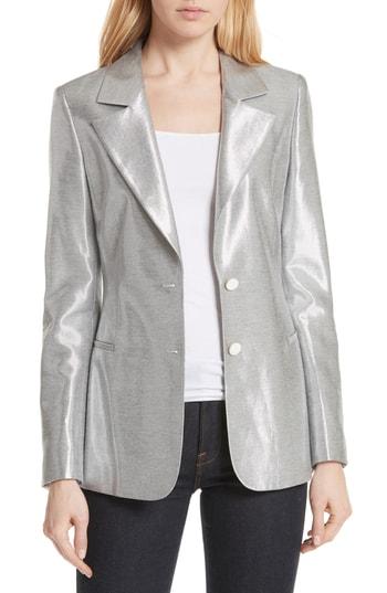 Women's Dvf Metallic Blazer - Metallic
