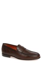 Men's Santoni Denver Penny Loafer .5 D - Brown
