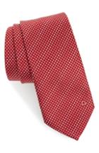 Men's Salvatore Ferragamo Geneve Silk Tie, Size - Red