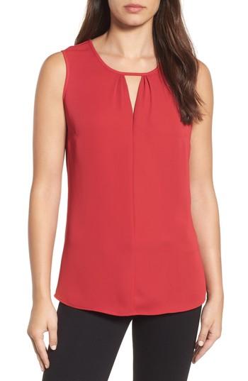 Women's Nic+zoe Keyhole Neck Top - Red