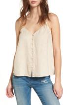 Women's Bp. Button Front Camisole, Size - Brown