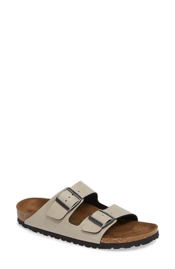 Women's Birkenstock Arizona Birko-flor(tm) Slide Sandal -7.5us / 38eu D - Beige