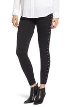 Women's Zeza B By Hue Pearl Tuxedo Stripe Ponte Leggings - Black