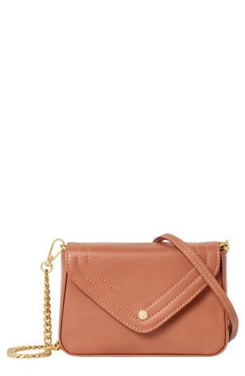Freida Rothman Maiden Leather Crossbody Bag - Pink
