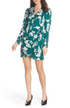 Women's Bardot Side Tie V-neck Dress - Green