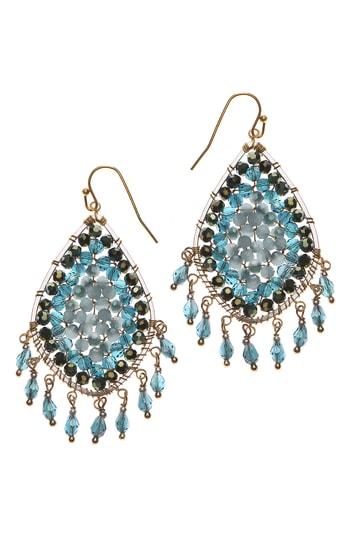 Women's Nakamol Design Crystal Bead Drop Earrings