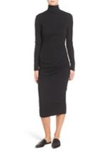 Women's James Perse Turtleneck Midi Dress - Black
