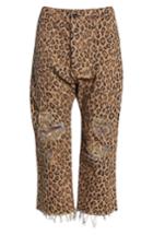 Women's R13 Leopard Utility Pants - Brown