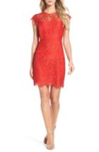 Women's Bb Dakota Jayce Lace Sheath Dress - Red