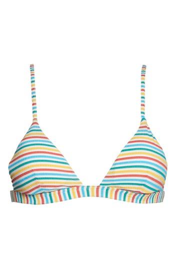 Women's Onia Stripe Bikini Top - Yellow