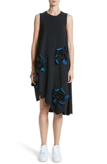 Women's Paskal Applique Scallop Hem Dress - Black