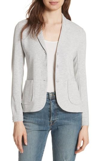 Women's Majestic Filatures French Terry Pocket Blazer - Grey