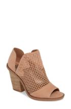 Women's Vince Camuto Fritzey Perforated Peep Toe Bootie .5 M - Pink
